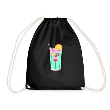 Tropical Bliss - Drawstring Bag - black - Front