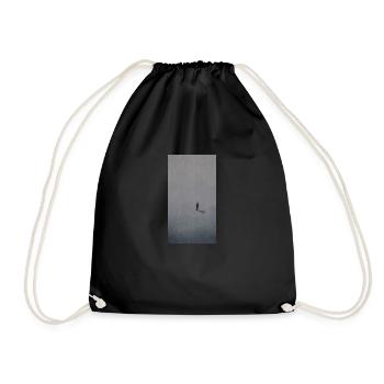 The lonely man - Drawstring Bag - black - Front