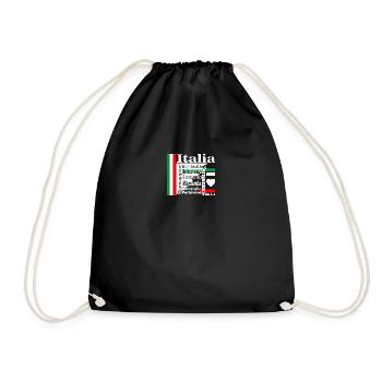 Italia Cinque Terre blanc - Sac de sport léger - noir - Devant