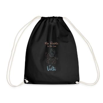 Voûte Équitation Sports équestres Gymnastique Cadeau - Sac de sport léger - noir - Devant