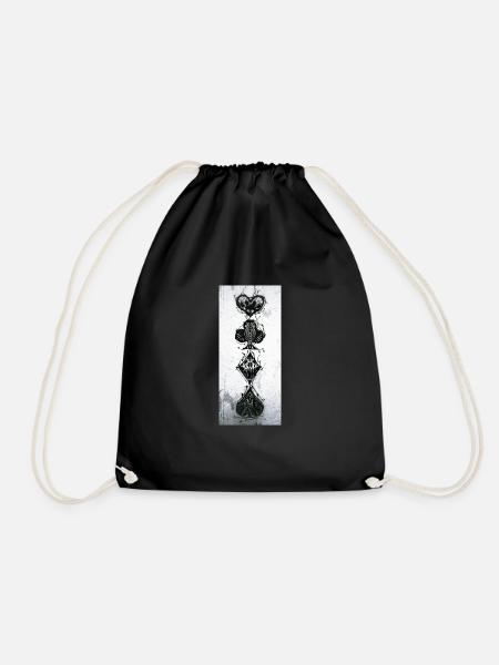 SkatDunkel - Drawstring Bag - black
