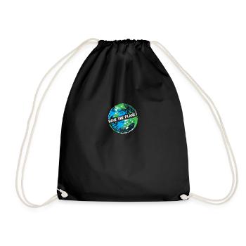 Save the planet Changement climatique Terre terre vert éco - Sac de sport léger - noir - Devant