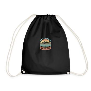 Je fais des choses stupides pilote d'hélicoptère drôle - Sac de sport léger - noir - Devant