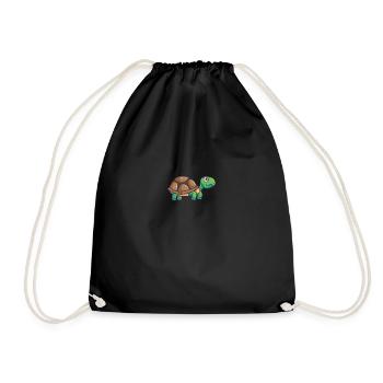 Tortue terrestre animal de compagnie - Sac de sport léger - noir - Devant