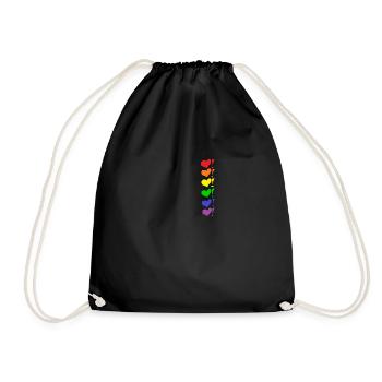 T-shirt L'amour est l'amour - Sac de sport léger - noir - Devant