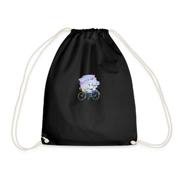 Je veux faire du vélo - Sac de sport léger - noir - Devant