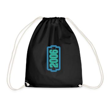 The year 2006 - Drawstring Bag - black - Front