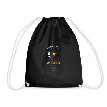 I'm A Leo That's My Excuse - Drawstring Bag - black - Front
