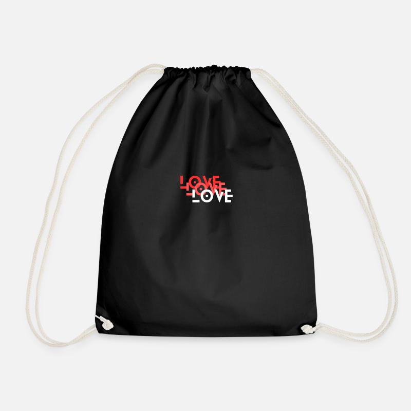love - Turnbeutel - Schwarz