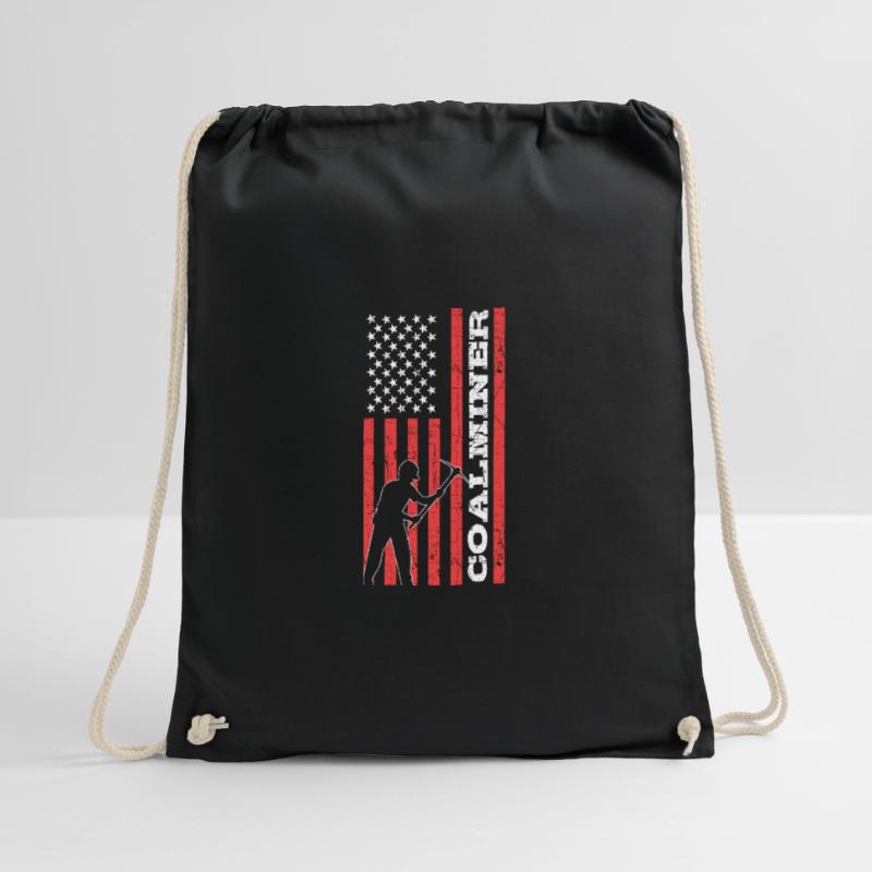 Coal-fired Engaged Worker Poison Drawstring Bag