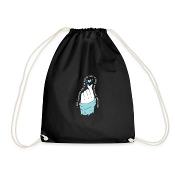 Fan d’idoles Kpop J’ai un petit ami K Amant de drame I - Sac de sport léger - noir - Devant