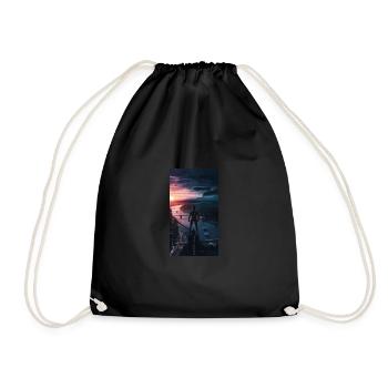 Thoughts float... - Drawstring Bag - black - Front
