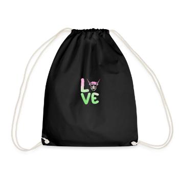 Cow Cattle Highland Cattle - Drawstring Bag - black - Front