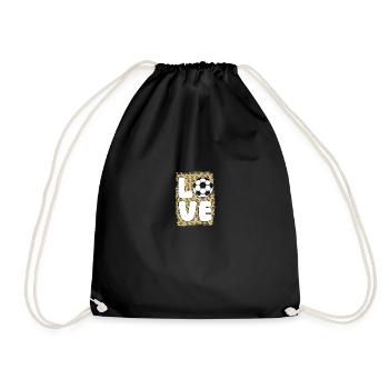 Joueur de football Football - Sac de sport léger - noir - Devant