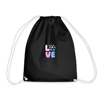 Joueur de football Football - Sac de sport léger - noir - Devant