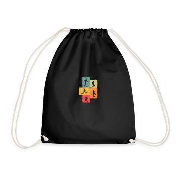 Joueur de football Football - Sac de sport léger - noir - Devant
