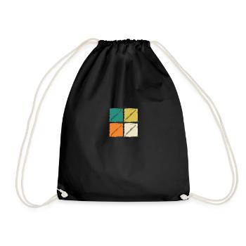 Flute player - Drawstring Bag - black - Front