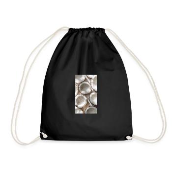 Coconut - Drawstring Bag - black - Front