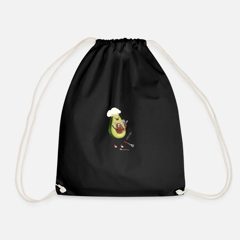 Avocado - Turnbeutel - Schwarz