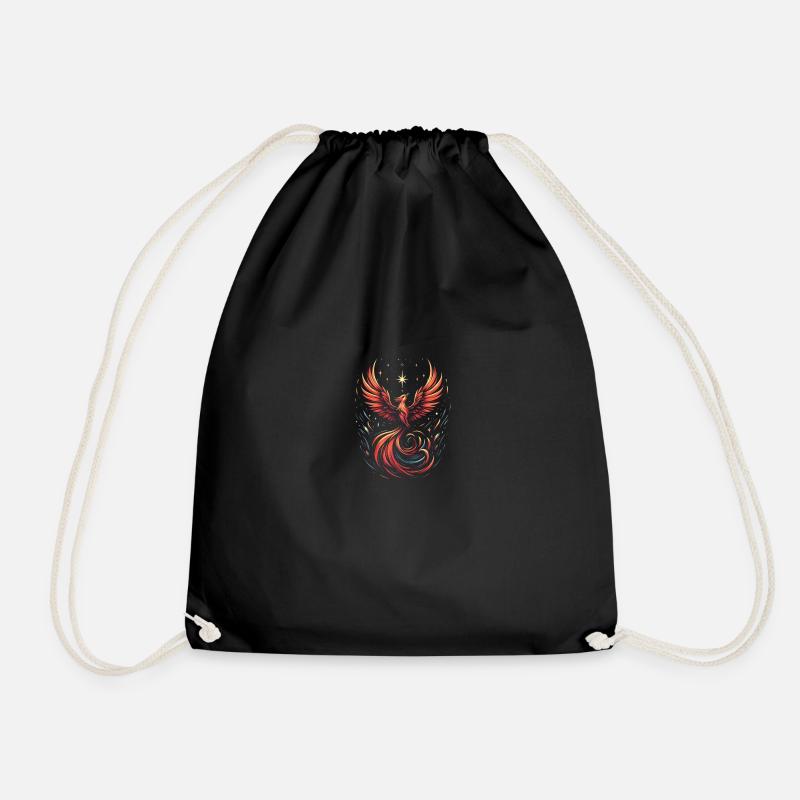Phoenix - Drawstring Bag - black