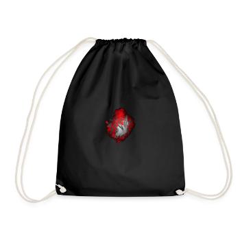 Rhynz Signature Modern Art Streatwear - Turnbeutel - Schwarz - Vorne