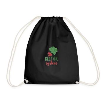 Beet the system - Drawstring Bag - black - Front