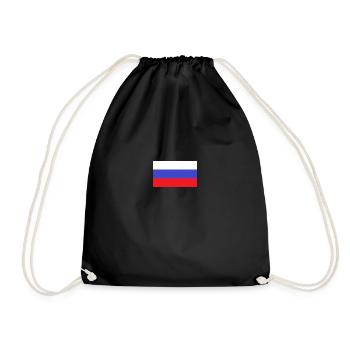 Russland - Turnbeutel - Schwarz - Vorne