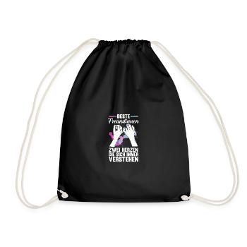 Best friend - Drawstring Bag - black - Front