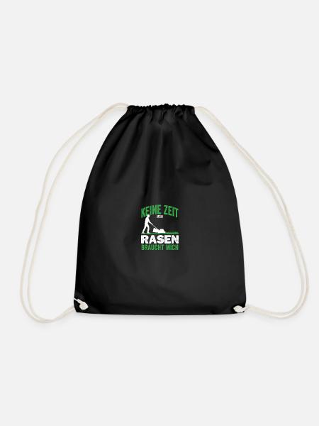 Gartenfreunde Rasenflüsterer Platzwart Geschenk - Turnbeutel - Schwarz