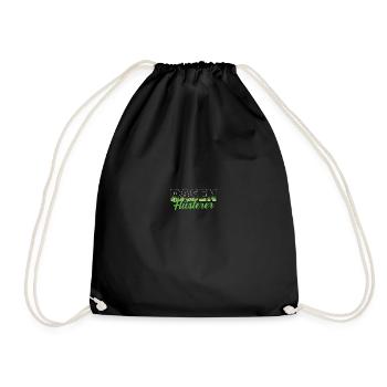 Garden Friends Lawn Whisperer Groundskeeper Gift - Drawstring Bag - black - Front