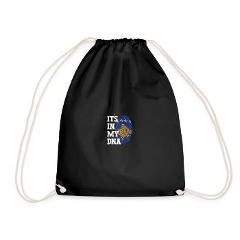 Kosovo Flagge Fahne Trikot Kosovarisch Geschenk - Turnbeutel - Schwarz - Vorne