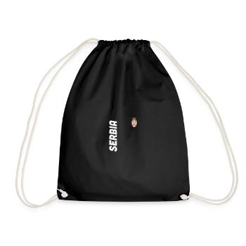 Serbie Drapeau serbe Srbija Serbes Cadeau - Sac de sport léger - noir - Devant
