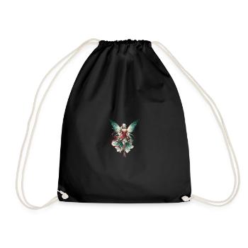Christmas - Fairy - Drawstring Bag - black - Front
