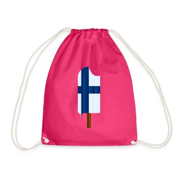 Taste of Finland - Drawstring Bag - fuchsia - Front
