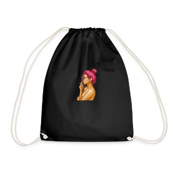 Hot Girl Smoking - Sac de sport léger - noir - Devant