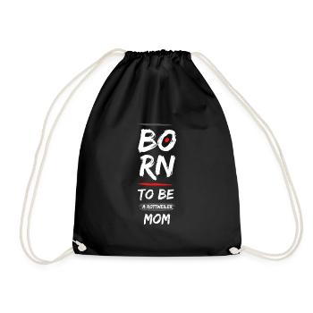 Born to be a Rottweiler - Turnbeutel - Schwarz - Vorne