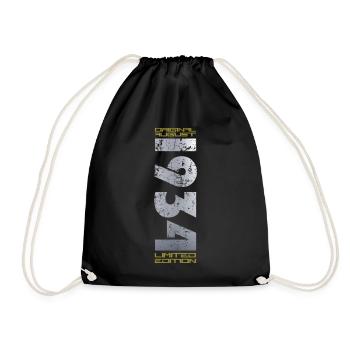 90th Birthday Original August 1934 Born 1934 - Drawstring Bag - black - Front
