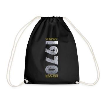 54e anniversaire Original août 1970 Né en 1970 - Sac de sport léger - noir - Devant
