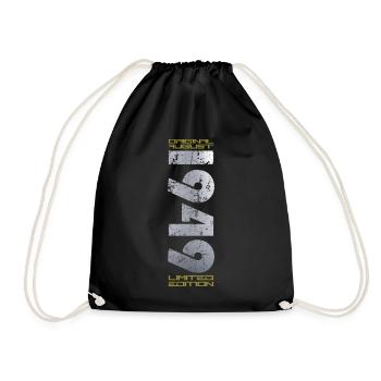 75th Birthday Original August 1949 Born 1949 - Drawstring Bag - black - Front