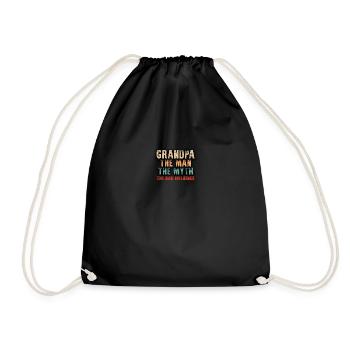 Grand-père l'homme le mythe la mauvaise influence - Sac de sport léger - noir - Devant