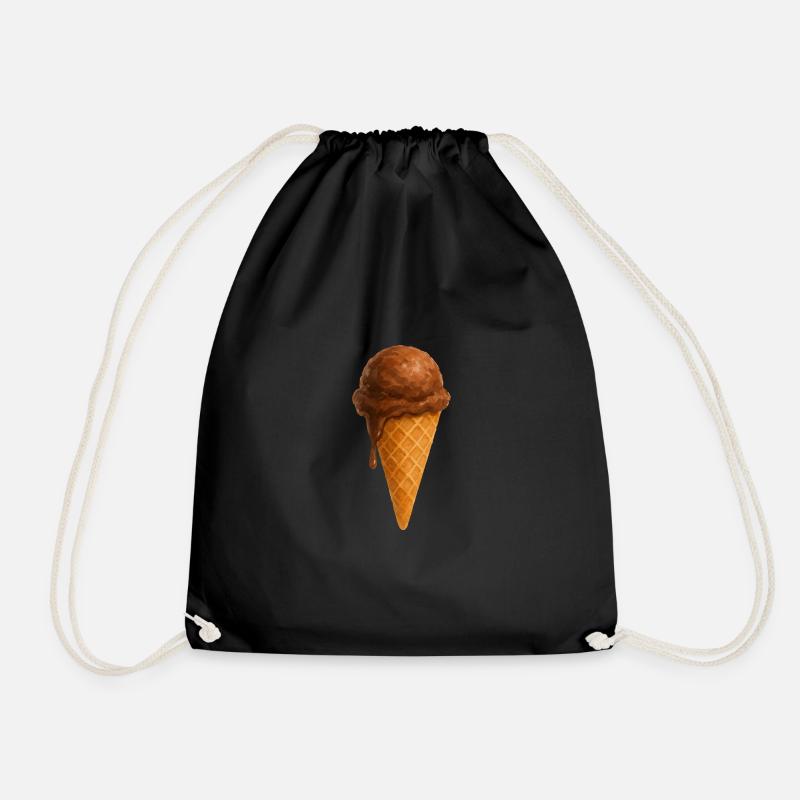 schokoladeneis eis - Turnbeutel - Schwarz