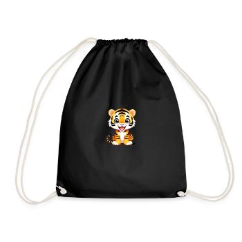 Tiger - Turnbeutel - Schwarz - Vorne