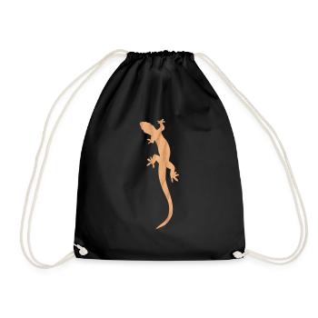 Sandy Salamander - Drawstring Bag - black - Front