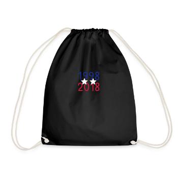Champions du Monde / Foot / 1998 2018 - Sac de sport léger - noir - Devant