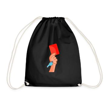Football Footballer Footballer Goalkeeper Striker - Drawstring Bag - black - Front