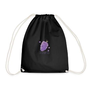 Grapes - Turnbeutel - Schwarz - Vorne