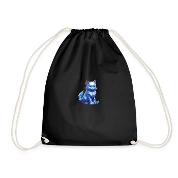 Pierre de naissance Chat Septembre - Sac de sport léger - noir - Devant