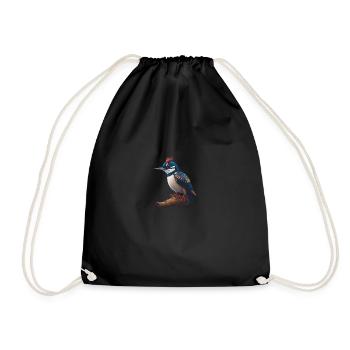 Grand pic tacheté - Sac de sport léger - noir - Devant