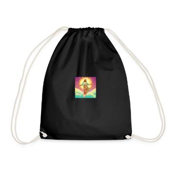 Surfer Jésus - Sac de sport léger - noir - Devant