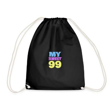 Age 99 - Drawstring Bag - black - Front